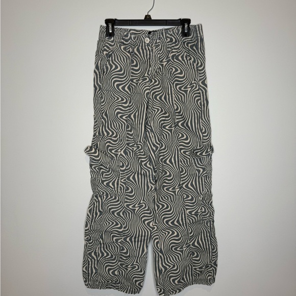 Urban Outfitters Brown Swirl Wide Leg Pants - Picture 2 of 12